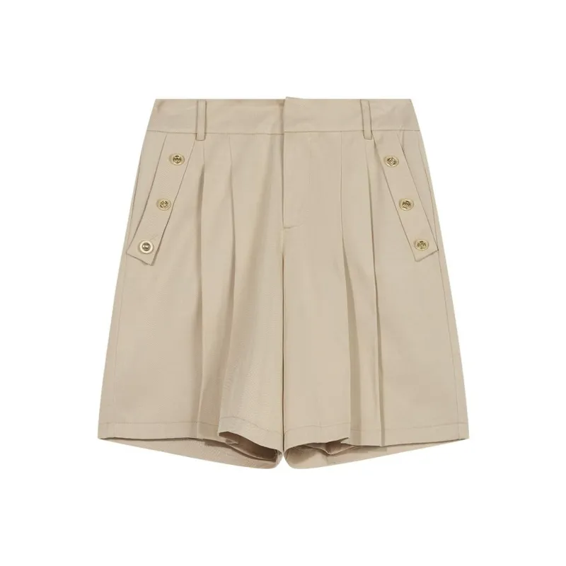 DKNY Casual Shorts Women's Light Brown-0