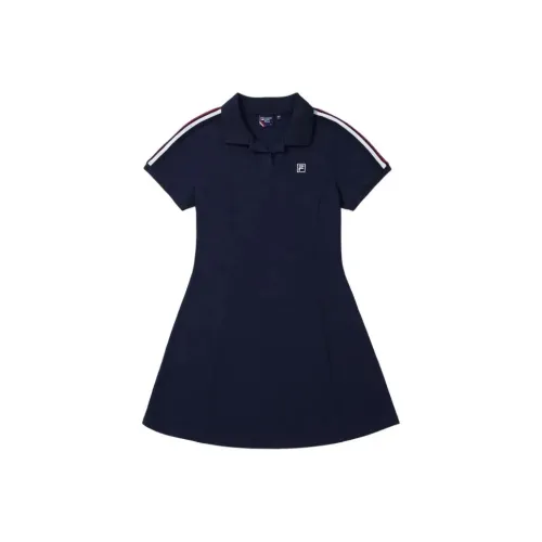 FILA Short Sleeved Dress Women's Marine Blue