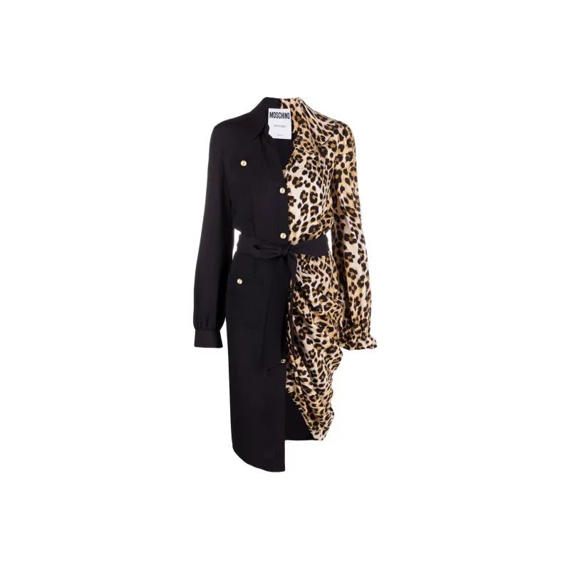 MOSCHINO Long-Sleeved Dresses Women's Black-0