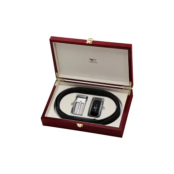 SEPTWOLVES Cow Leather Belts Men's Width 3.5CM