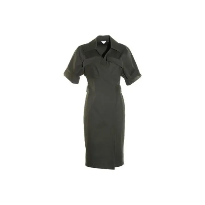 Bottega Veneta Twill Midi Dress-0