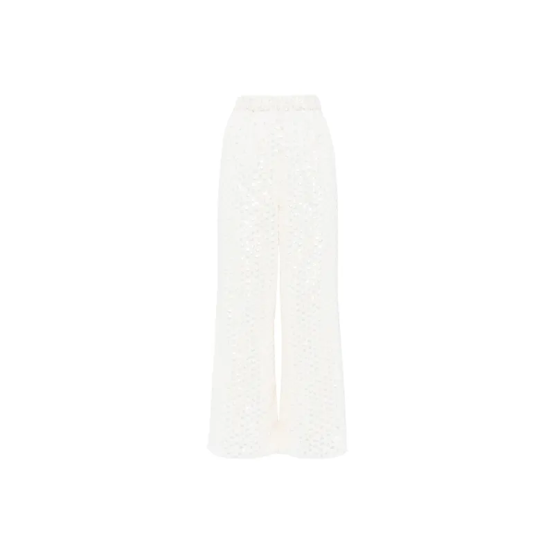 NEEDLE & THREAD Raindrop Sequin Trousers-0