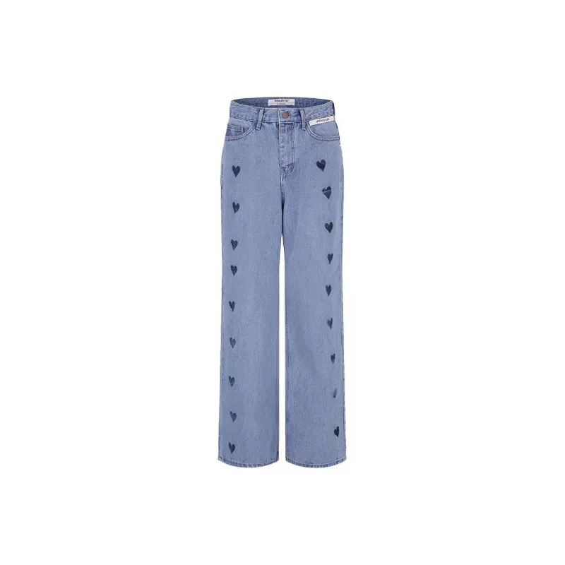 KIMHEKIM Jeans Women's Denim Blue-0