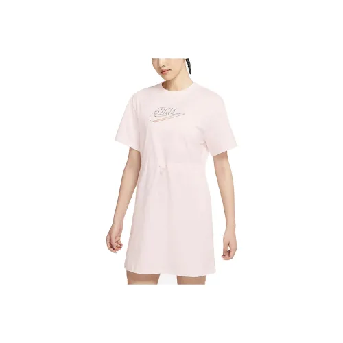 Nike Short Sleeved Dresses Women's Pink