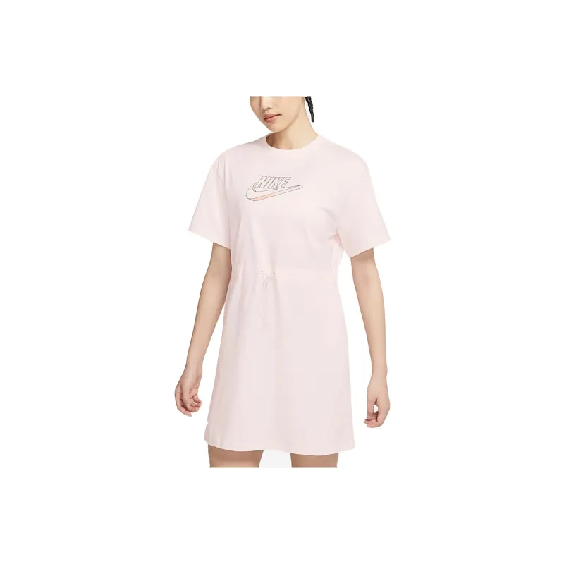 Nike Short Sleeved Dresses Women's Pink-0