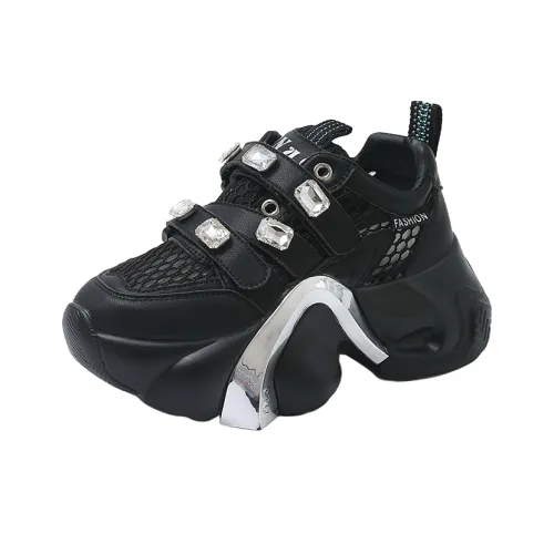 The Mystery Of Glamour Breathable Low Top Chunky Sneakers Women's