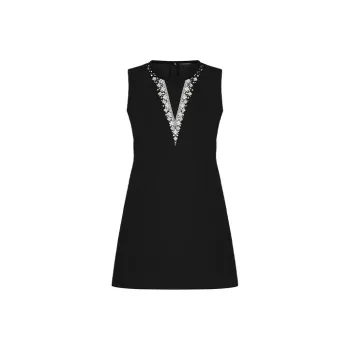 LOUIS VUITTON Sleeveless Dress Women's Black