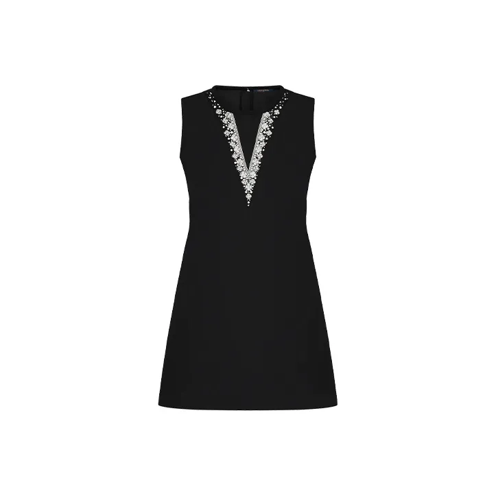 LOUIS VUITTON Sleeveless Dress Women's Black-0