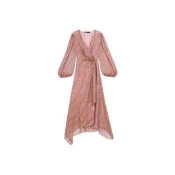 Maje Long Sleeved Dresses Women's Dark Pink