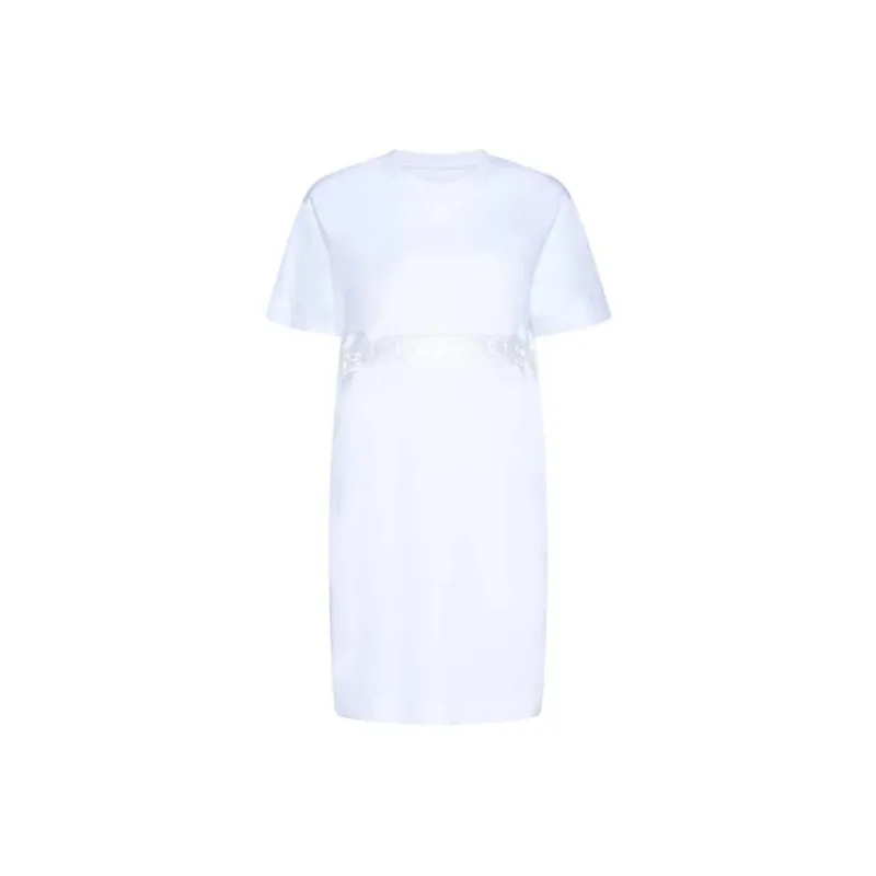 Givenchy Lace Incrustation T Shirt Dress 'White'-0