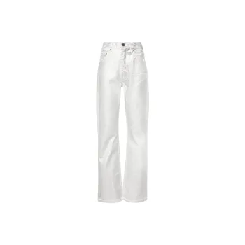 Rotate Metallic Straight leg Jeans