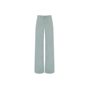 WEEKEND MaxMara Medina Logo Patch Wide Leg Trousers