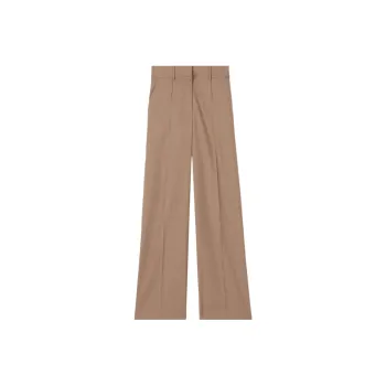 Burberry Jane Pleat Front Trousers Brown