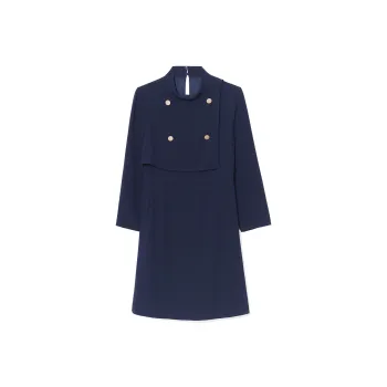 GOELIA Long Sleeved Dress Women's Dark Royal Blue