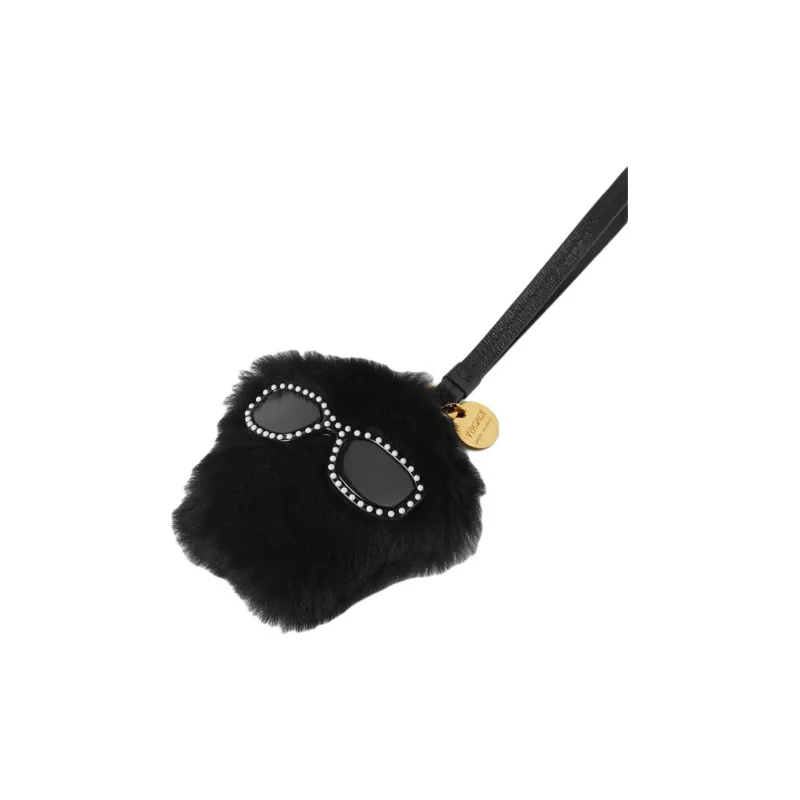 FANSIZHE Sheepskin Bag Accessory Women's Black-2