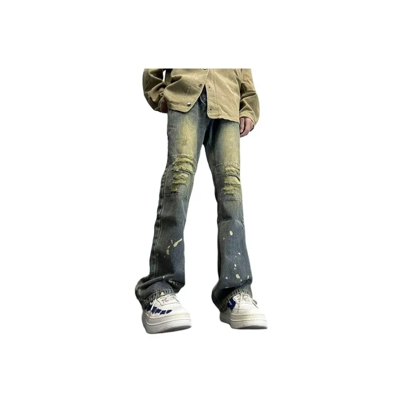 NHZN Jeans Unisex Yellow Mud-0