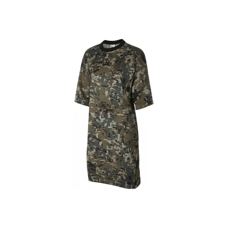 Nike Short Sleeved Dresses Women's Olive Green-0
