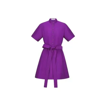 DIOR Short-Sleeved Dresses Women's Purple