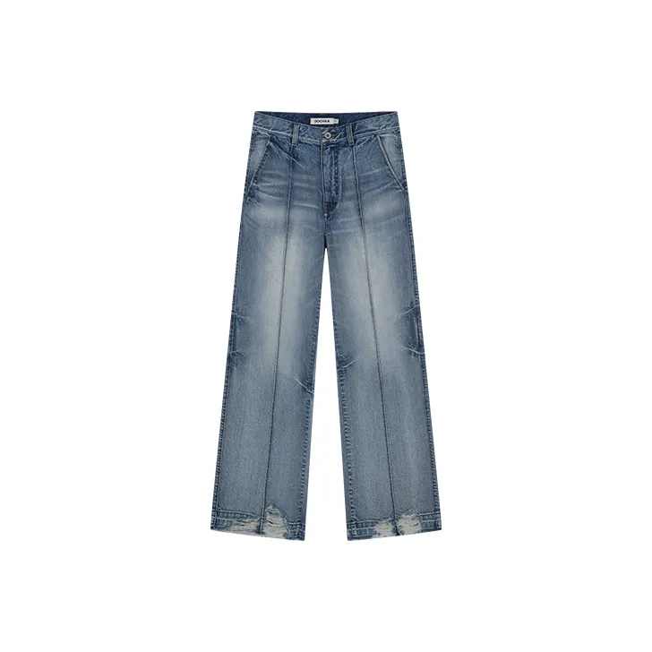 UOOYAA Rock Poets Series Jeans Women's Denim Blue-0
