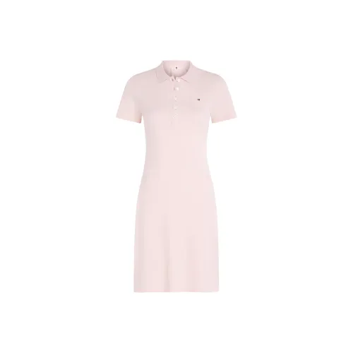Tommy Hilfiger Short Sleeved Dress Women's Pink