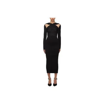 Self portrait Long Sleeved Dress Women's Black