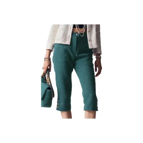 CHANEL Casual Shorts Women's Turquoise