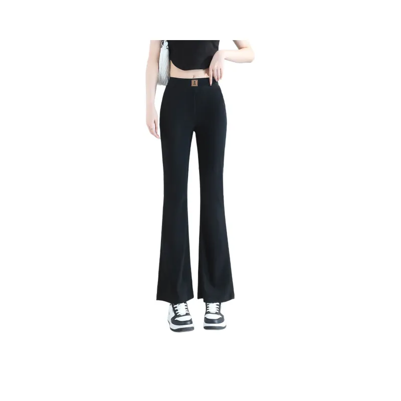 JEANSWEST Casual Pants Summer Women's Black-0
