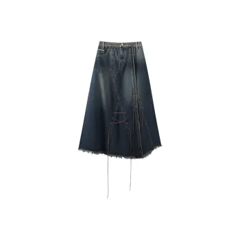 FPMZ Denim Long Skirts Women's Blue