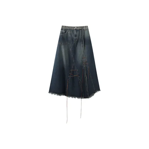 FPMZ Denim Long Skirts Women's Blue
