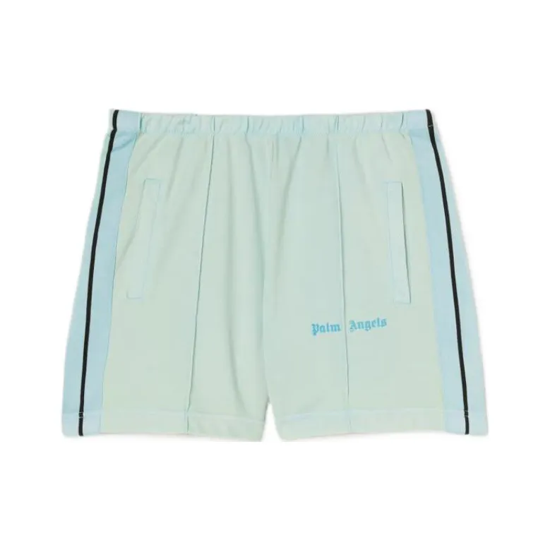 PALM ANGELS Gd Track Shorts 'Mint'-0