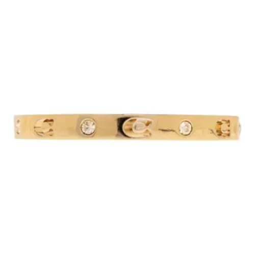 COACH Logo Cut Out Embellished Bracelet