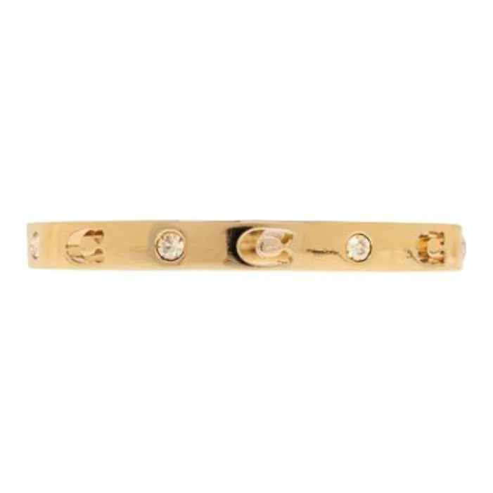 COACH Logo Cut Out Embellished Bracelet-0