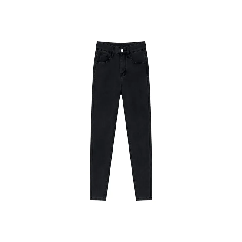 Garbege Jeans Women's Black Gray Color-4