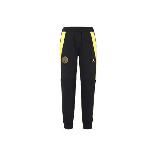 JORDAN X Paris Saint Germain Women'ss Pants Asia Sizing Black/Tour Yellow