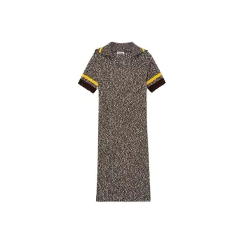 JIL SANDER Short Sleeved Dresses Women's Khaki