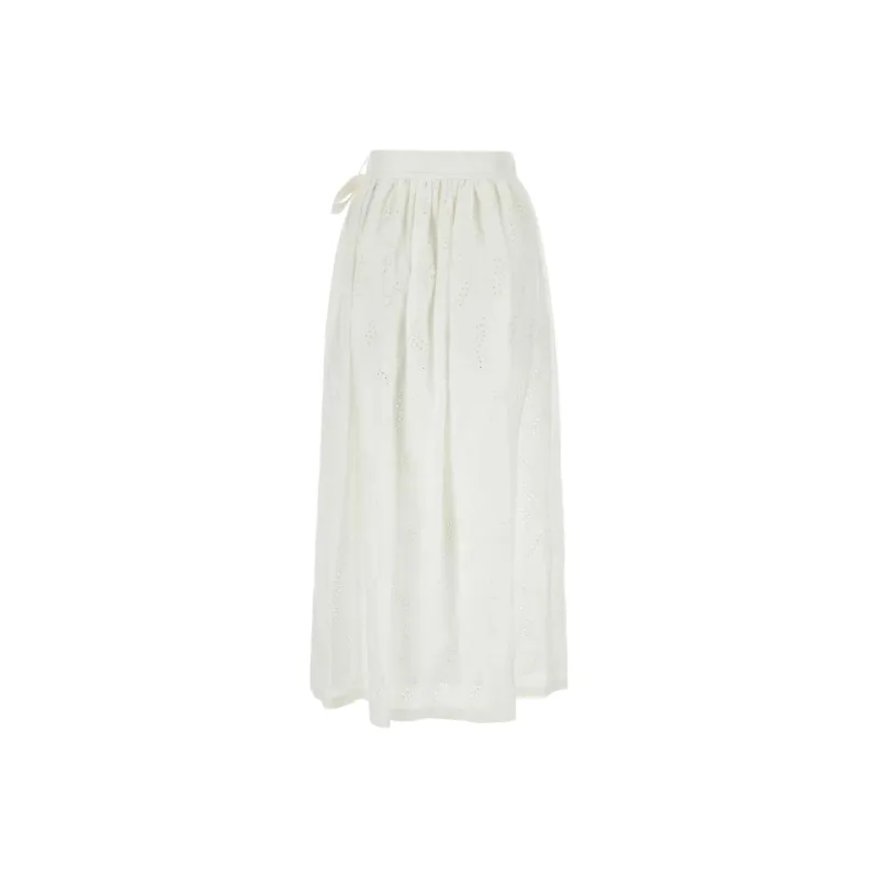 Chloé Tie Waisted Midi Skirt-1