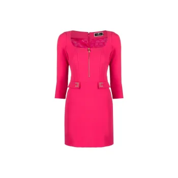 Elisabetta Franchi SS24 Long-Sleeved Dresses Women's Pink