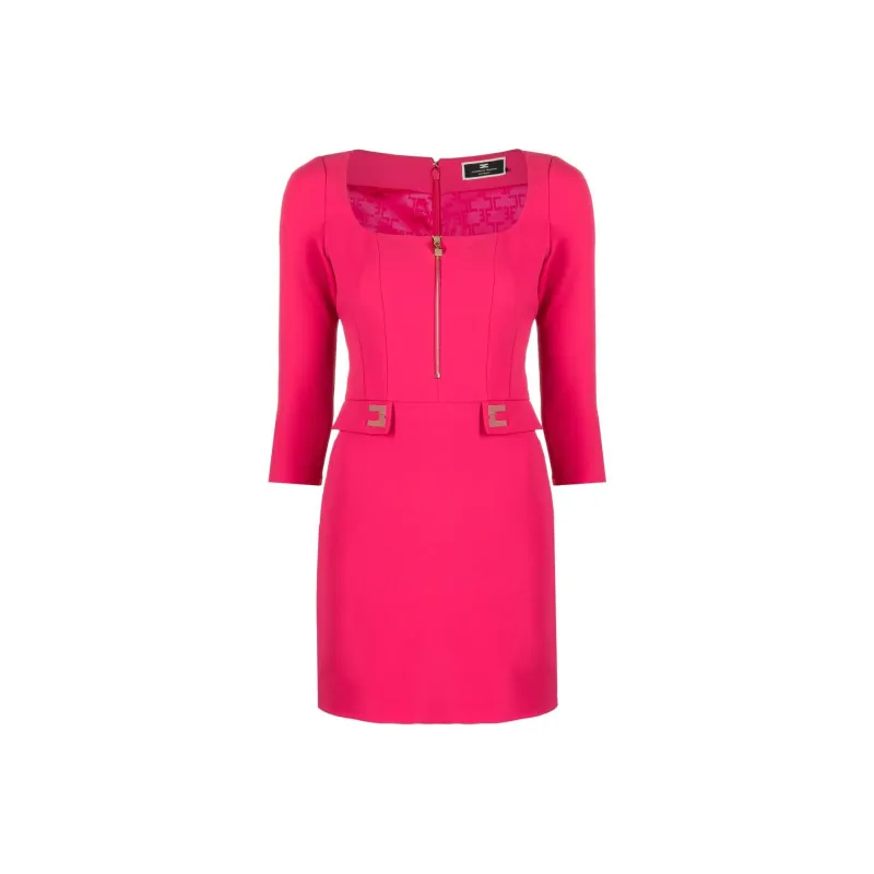 Elisabetta Franchi SS24 Long-Sleeved Dresses Women's Pink-0