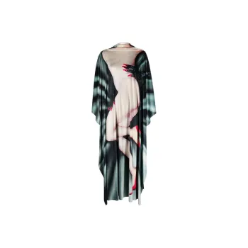 LOEWE FW22 Long Sleeved Dress Women's Green