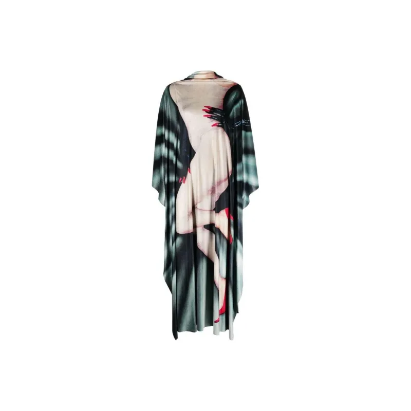 LOEWE FW22 Long Sleeved Dress Women's Green-0