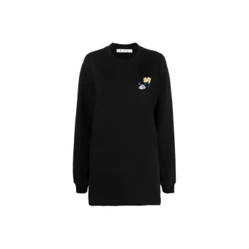 OFF WHITE SS21 Long Sleeved Dresses Women's Black