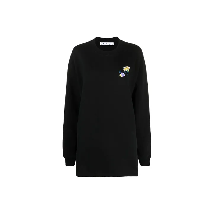 OFF WHITE SS21 Long Sleeved Dresses Women's Black-0