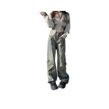 EOEI SS24 Jeans Women's Yellow Mud