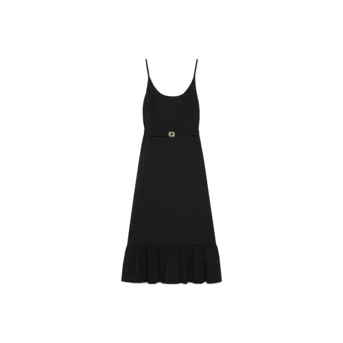 GUCCI Sable Interlocking G Belt Dress