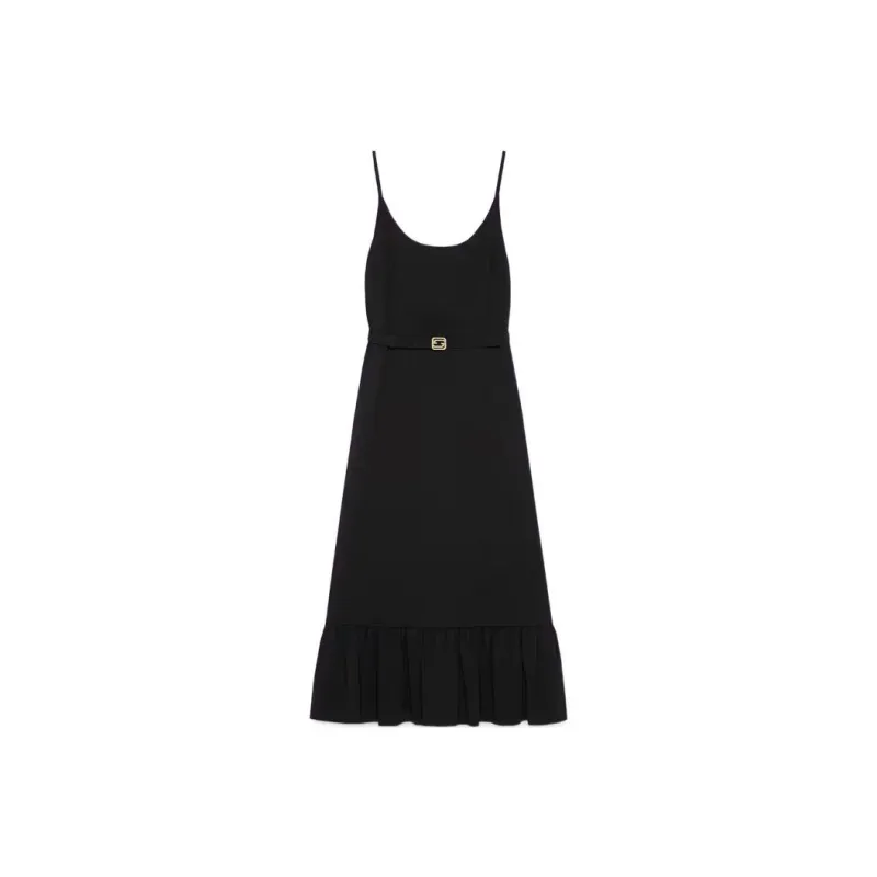GUCCI Sable Interlocking G Belt Dress-0