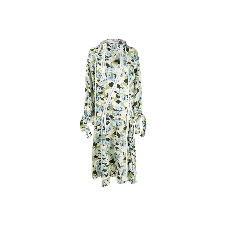 KENZO Long-Sleeved Dresses Women's Green-0