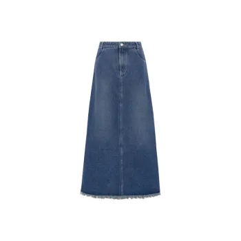 MEIYANG Denim Long Skirts Women's