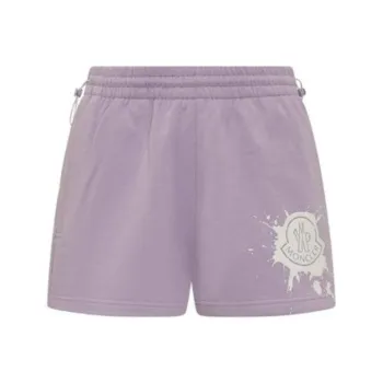 Moncler Logo Printed Elasticated Waist Shorts