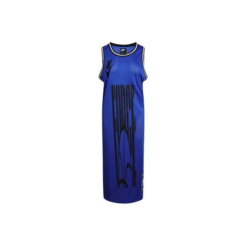 Nike Sleeveless Dresses Women's Blue