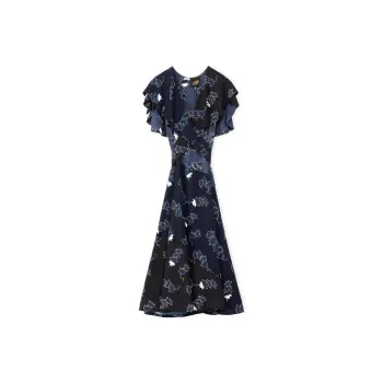 LOEWE Short Sleeved Dresses Women's Blue